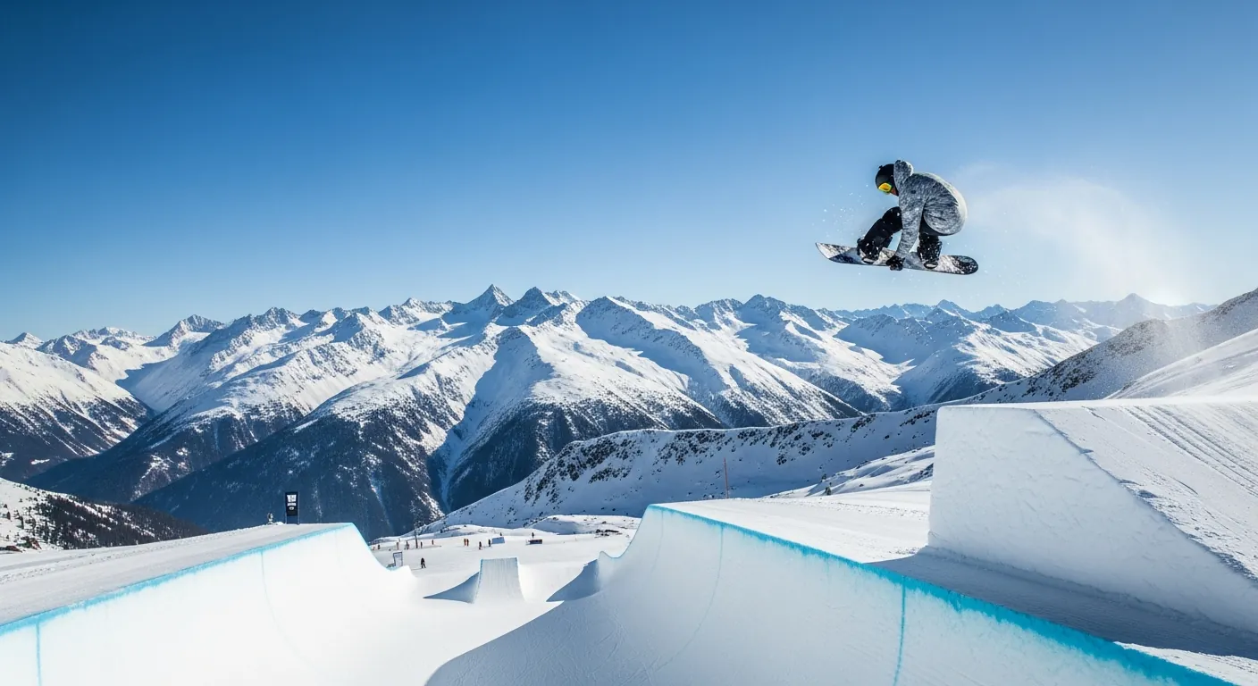 Chloe Kim i halfpipe under et internasjonalt mesterskap
