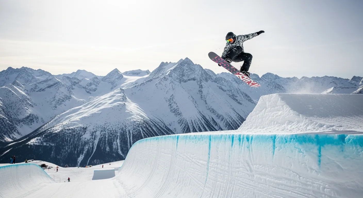 Terje Håkonsen i halfpipe under et klassisk run fra 1990-tallet